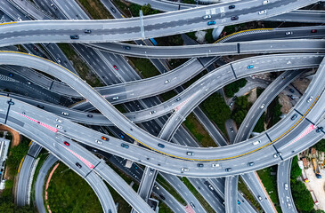 Spaghetti junction in Petaling Jaya near Kuala Lumpur, Malaysia