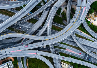 Spaghetti junction in Petaling Jaya near Kuala Lumpur, Malaysia