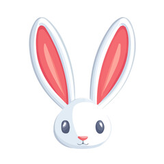 My Simple flat 2D icon rabbit ears isolated on transparent background, vector, flat design, animation design, vector, flat design, animation design, simple flat 2D icon, minimalist design