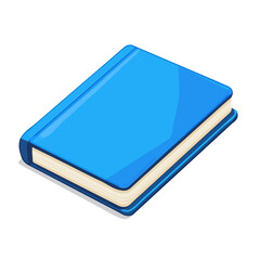My Simple flat 2D icon blue notebook isolated on transparent background, vector, flat design, animation design, vector, flat design, animation design, simple flat 2D icon, minimalist design