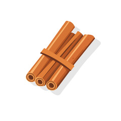 My Simple flat 2D icon cinnamon sticks bunch isolated on transparent background, vector, flat design, animation design, vector, flat design, animation design, simple flat 2D icon, minimalist design