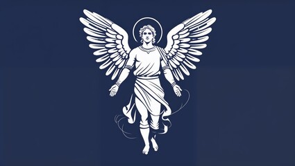 Archangel Michael fantasy art background, mighty warrior angel