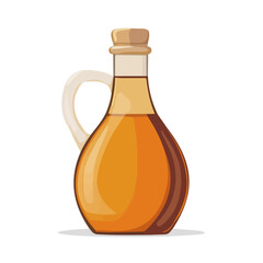 My Simple flat 2D maple syrup on bottle icon on a transparent background, high-resolution vector illustration, minimalist clipart, suitable for print and digital design, clipart icon set, vector 