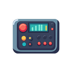 My Simple flat 2D resistance tester icon on a transparent background, high-resolution vector illustration, minimalist clipart, suitable for print and digital design, clipart icon set	