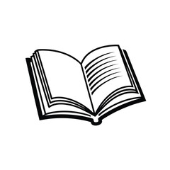 open book vector illustration