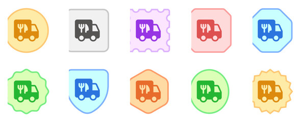 Editable delivery truck vector icon. Part of a big icon set family. Perfect for web and app interfaces, presentations, infographics, etc