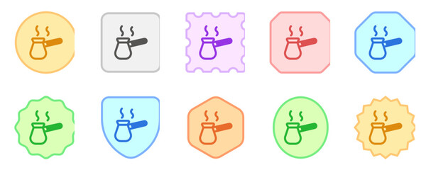 Editable ibrik, turkish coffee pot vector icon. Cafe, coffee shop, restaurant, drink, beverages. Part of a big icon set family. Perfect for web and app interfaces, presentations, infographics, etc
