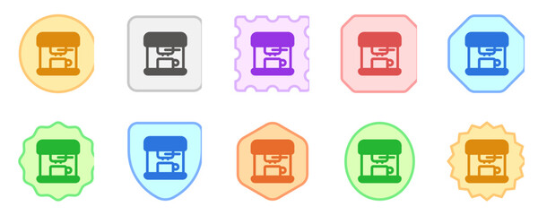 Editable coffee maker vector icon. Cafe, coffee shop, restaurant, drink, beverages. Part of a big icon set family. Perfect for web and app interfaces, presentations, infographics, etc