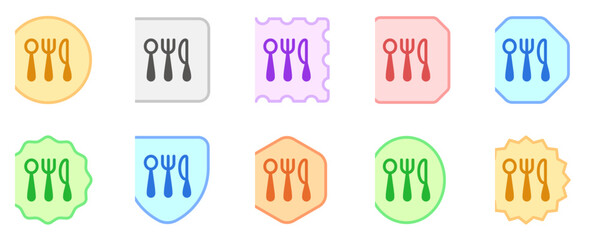 Editable cutlery, spoon, fork, knife vector icon. Food, restaurant. Part of a big icon set family. Perfect for web and app interfaces, presentations, infographics, etc
