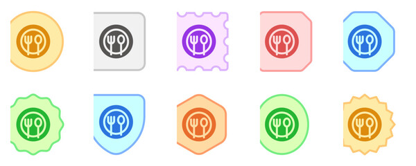 Editable meals, plate, fork, spoon vector icon. Food, restaurant. Part of a big icon set family. Perfect for web and app interfaces, presentations, infographics, etc