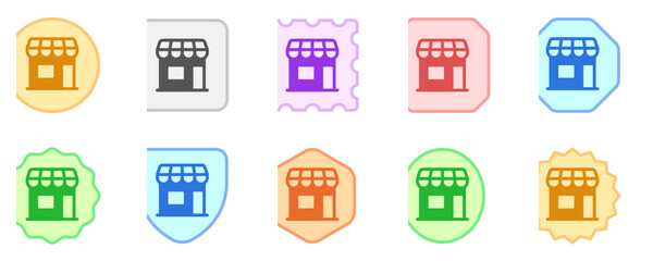 Editable store building vector icon. Food, restaurant. Part of a big icon set family. Perfect for web and app interfaces, presentations, infographics, etc