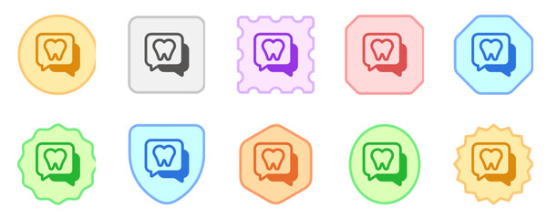 Editable dentist consultation vector icon. Dentistry, healthcare, medical. Part of a big icon set family. Perfect for web and app interfaces, presentations, infographics, etc