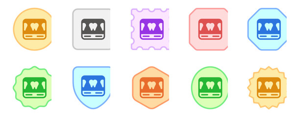Editable dental scan vector icon. Dentistry, healthcare, medical. Part of a big icon set family. Perfect for web and app interfaces, presentations, infographics, etc
