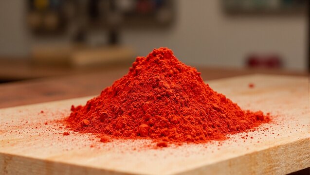 Red phosphorus powder mound