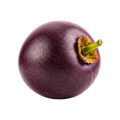 Whole purple passion fruit isolated on white
