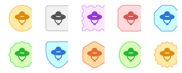 Editable sun hat vector icon. Part of a big icon set family. Perfect for web and app interfaces, presentations, infographics, etc
