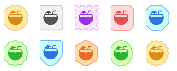 Editable coconut drink vector icon. Part of a big icon set family. Perfect for web and app interfaces, presentations, infographics, etc