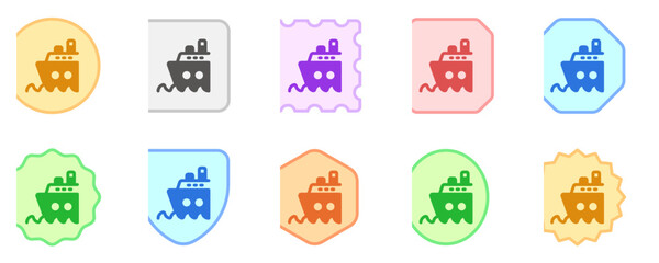 Editable cruise ship vector icon. Part of a big icon set family. Perfect for web and app interfaces, presentations, infographics, etc
