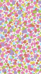 Colorful polka dot pattern