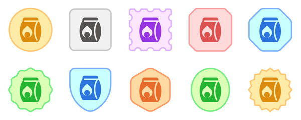 Editable charcoal pack vector icon. Part of a big icon set family. Perfect for web and app interfaces, presentations, infographics, etc