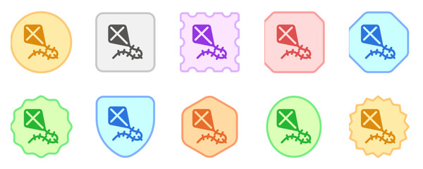 Editable flying kite vector icon. Part of a big icon set family. Perfect for web and app interfaces, presentations, infographics, etc