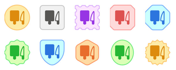 Editable knife, cutting mat vector icon. Part of a big icon set family. Perfect for web and app interfaces, presentations, infographics, etc