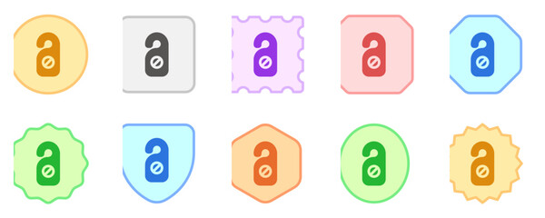 Editable door tag vector icon. Part of a big icon set family. Perfect for web and app interfaces, presentations, infographics, etc