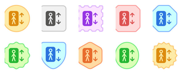 Editable lift, elevator vector icon. Part of a big icon set family. Perfect for web and app interfaces, presentations, infographics, etc