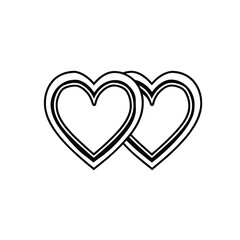 minimal heart line icon