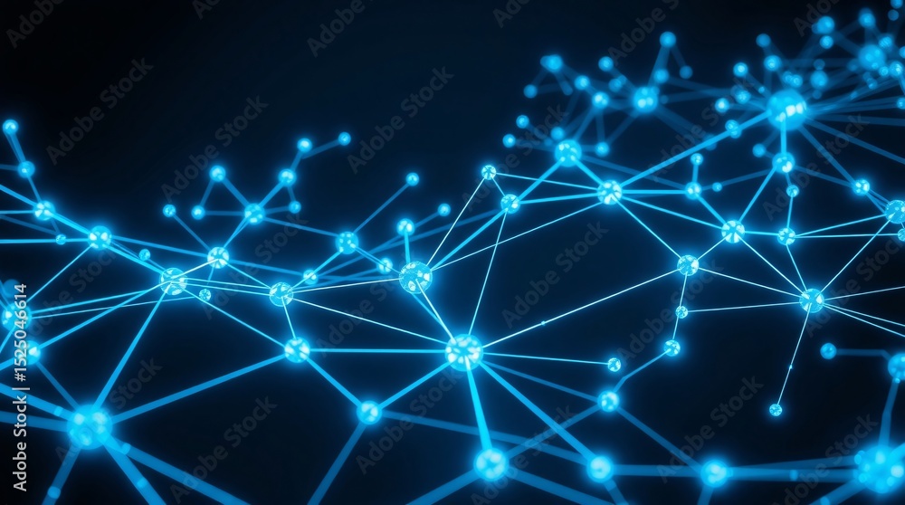 Poster abstract network connection digital technology data