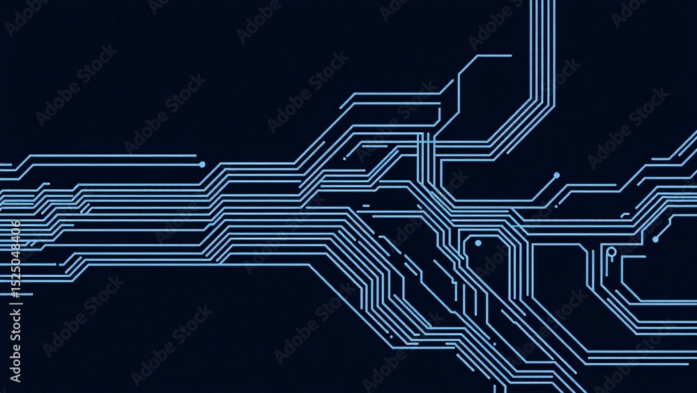 Aufkleber abstract circuit board technology digital lines pattern
