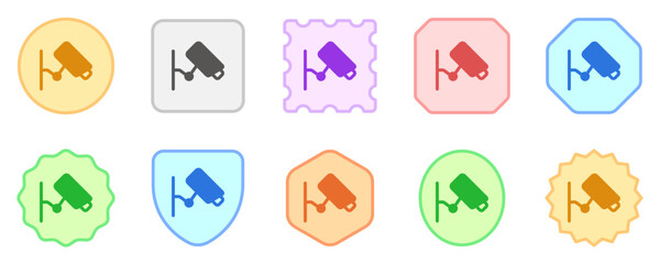 Editable security camera, CCTV vector icon. Property, real estate, construction, mortgage, interiors. Part of a big icon family. Perfect for web and app interfaces, presentations, infographics, etc
