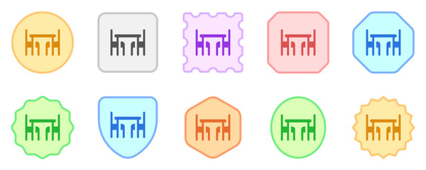 Editable dining room vector icon. Part of a big icon set family. Perfect for web and app interfaces, presentations, infographics, etc