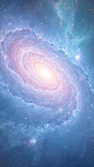 Pastel galaxy swirls