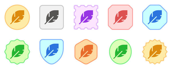 Editable feather, quill vector icon. Part of a big icon set family. Perfect for web and app interfaces, presentations, infographics, etc