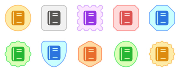 Editable book, notebook, textbook, journal vector icon. Part of a big icon set family. Perfect for web and app interfaces, presentations, infographics, etc