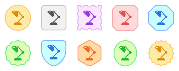 Editable table lamp vector icon. Part of a big icon set family. Perfect for web and app interfaces, presentations, infographics, etc