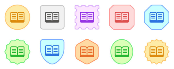 Editable open book, reading, literature vector icon. Part of a big icon set family. Perfect for web and app interfaces, presentations, infographics, etc