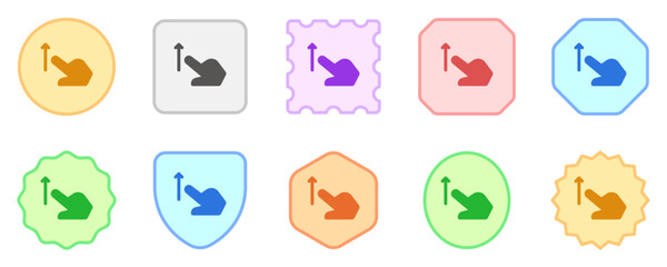 Editable one finger swipe up vector icon. Part of a big icon set family. Perfect for web and app interfaces, presentations, infographics, etc