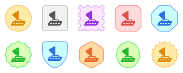 Editable sailboat vector icon. Vehicles, transportation, travel. Part of a big icon set family. Perfect for web and app interfaces, presentations, infographics, etc