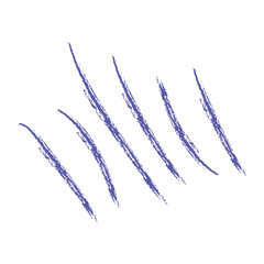 Purple Slanted Streaks in Multiple Lines