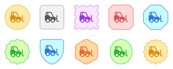 Editable forklift vector icon. Vehicles, transportation, travel. Part of a big icon set family. Perfect for web and app interfaces, presentations, infographics, etc