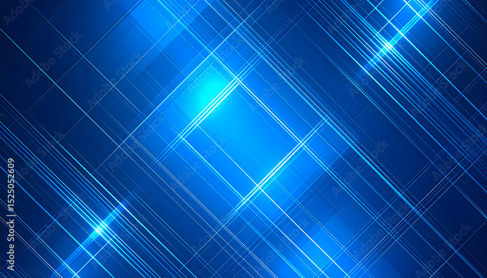 Aufkleber abstract blue light lines and grid patterns