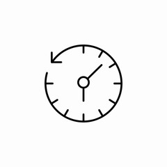 counter clockwise icon sign vector