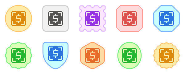 Editable scan to pay, target profit vector icon. Part of a big icon set family.  Finance, business, investment, accounting. Perfect for web and app interfaces, presentations, infographics, etc