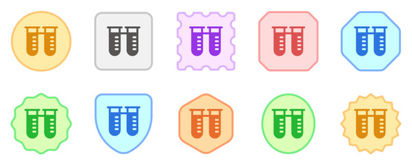 Editable test tubes vector icon. Part of a big icon set family. Perfect for web and app interfaces, presentations, infographics, etc