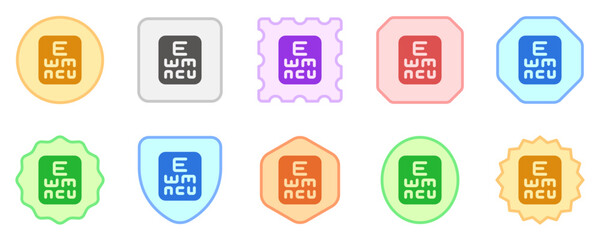 Editable eye chart vector icon. Part of a big icon set family. Perfect for web and app interfaces, presentations, infographics, etc