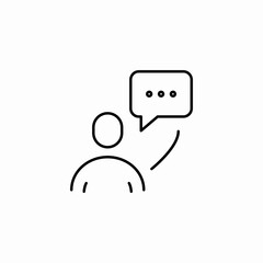 human message icon sign vector
