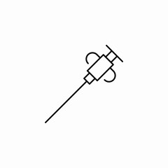 Fototapeta premium injection syringe icon sign vector