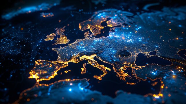 Digital mapping of eu network for business and data exchange across western europe